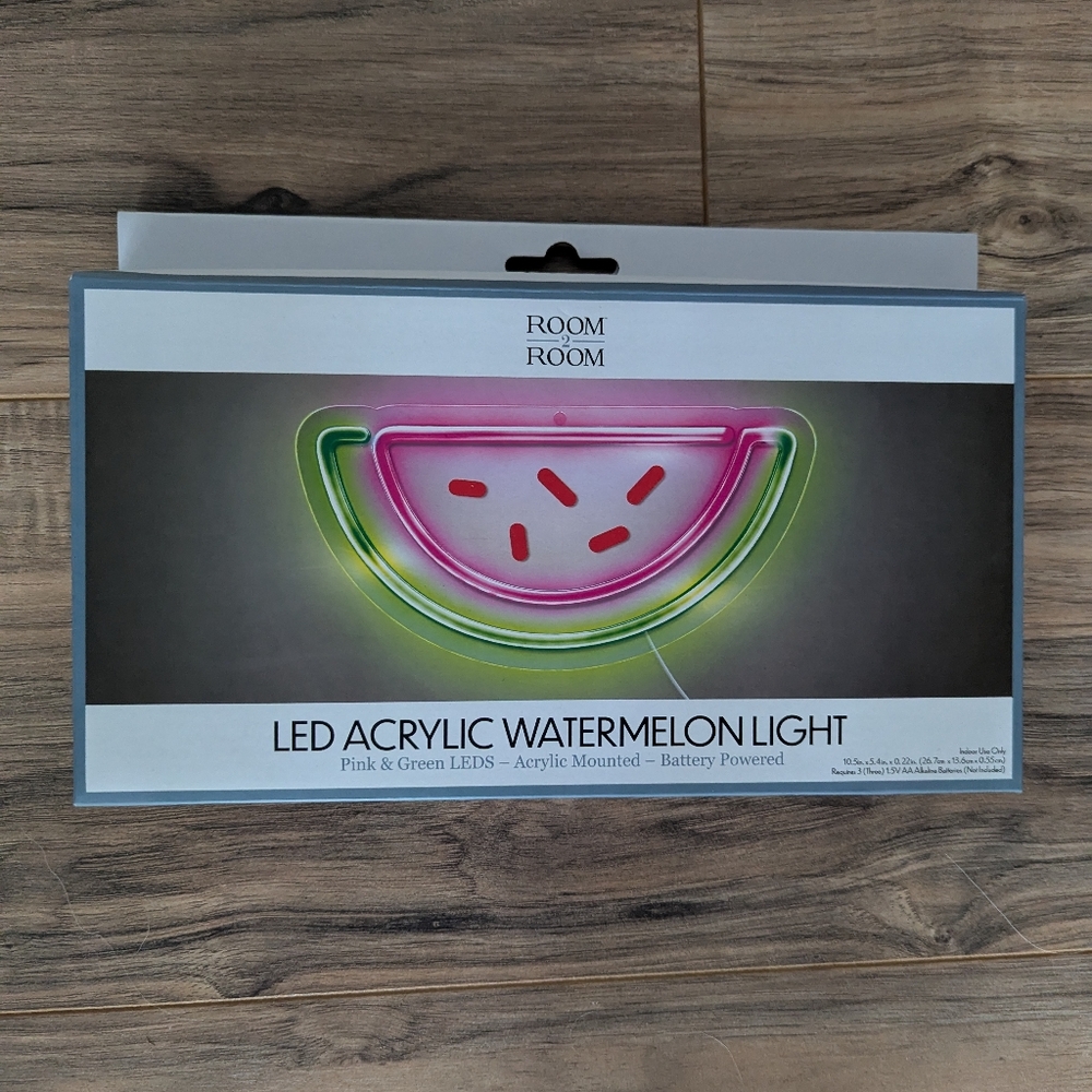 NITB LED Neon Watermelon Light. Acrylic Watermelon Sign.
